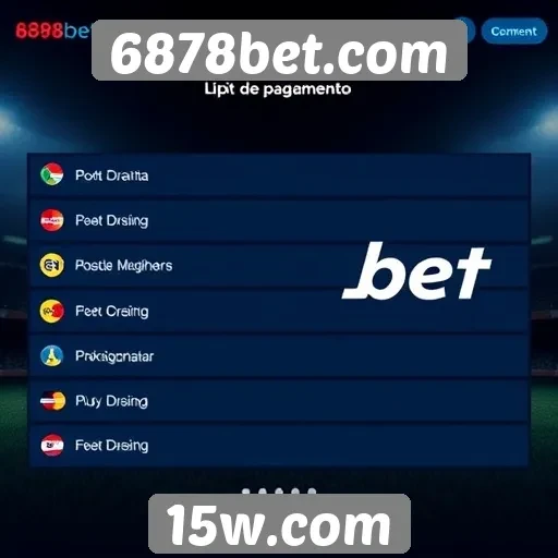 Avaliação das opções de pagamento no 6878bet.com